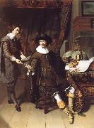 Thomas De Keyser, Portrait of Constatijn Huygens and his clerk